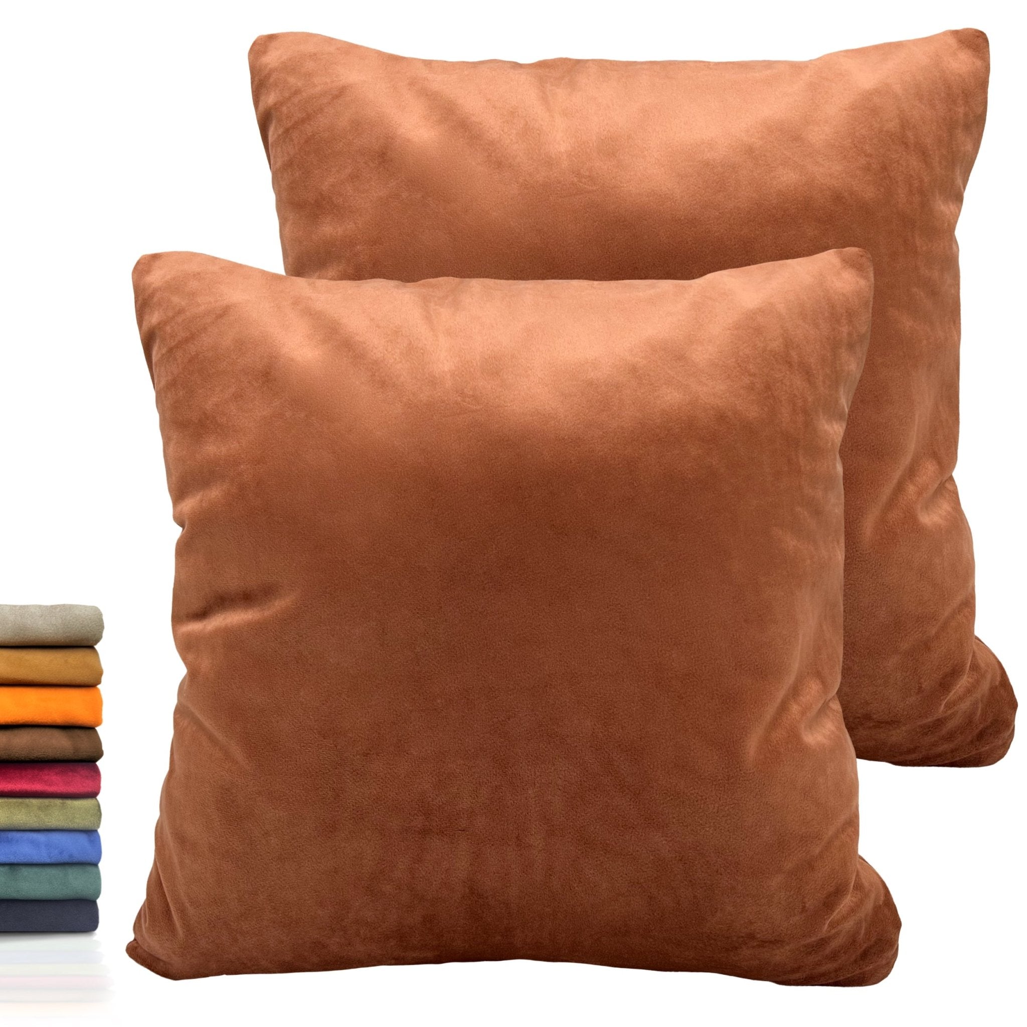 Imagen de Decoración Funda para cojín cuadricular Terciopelo (Pack 2) en color 45x45 de Meishida